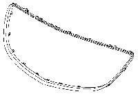 Atrapa grill chłodnicy-wypraska INSIGNIA (obramówka)